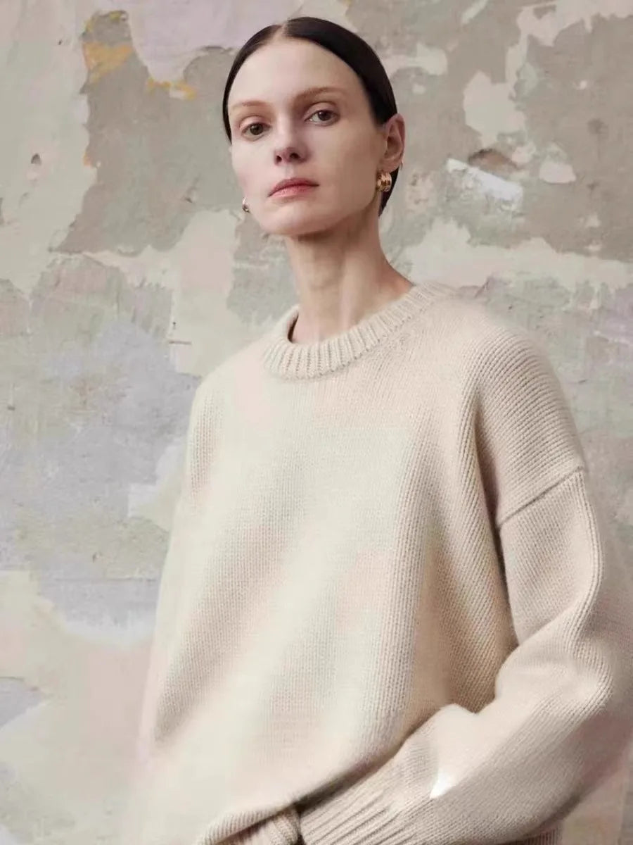 Tracy Womens Pure Cashmere Oversized Sweater
