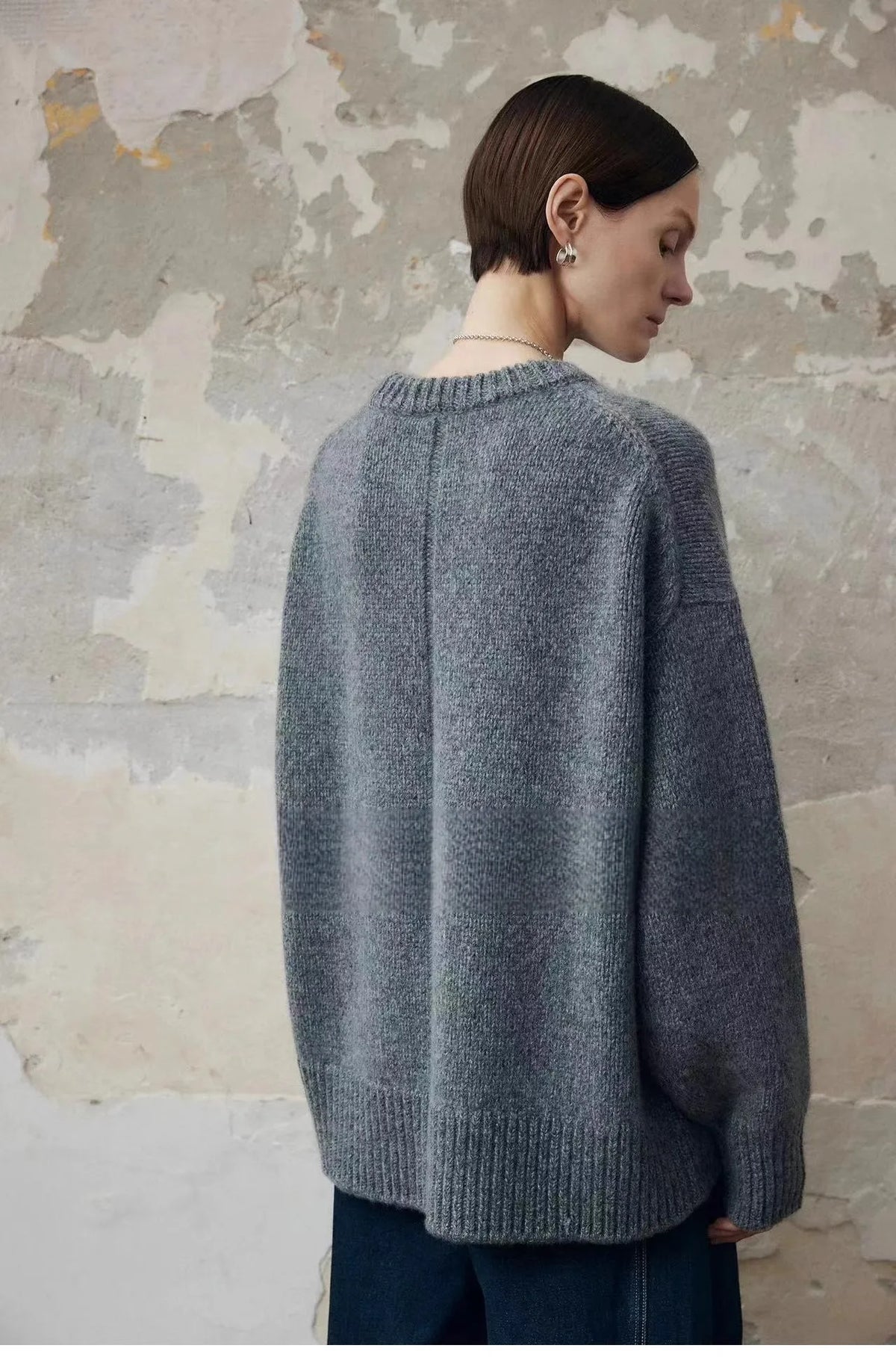 Tracy Womens Pure Cashmere Oversized Sweater