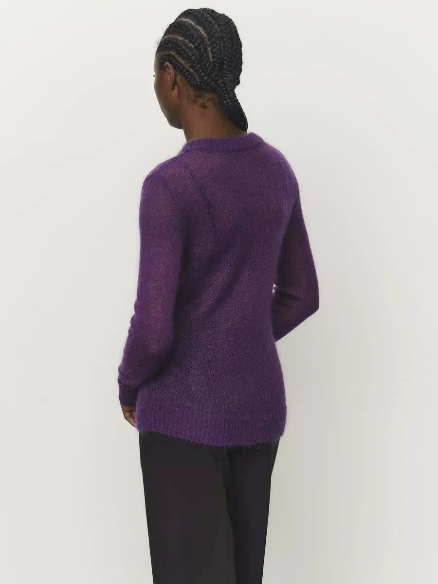 Tanya Womens Crew Neck Knit Sweater