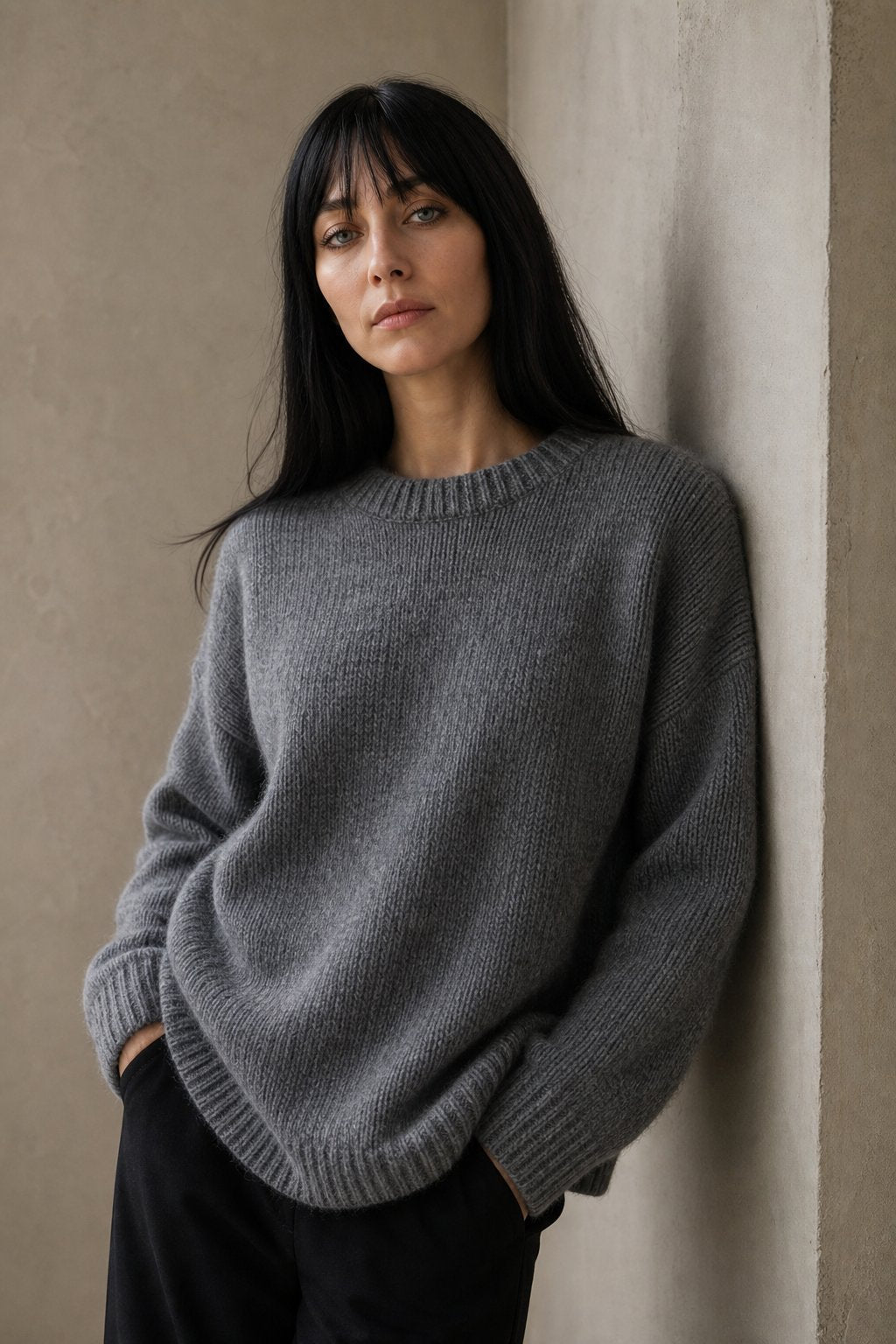 Tracy Womens Pure Cashmere Oversized Sweater