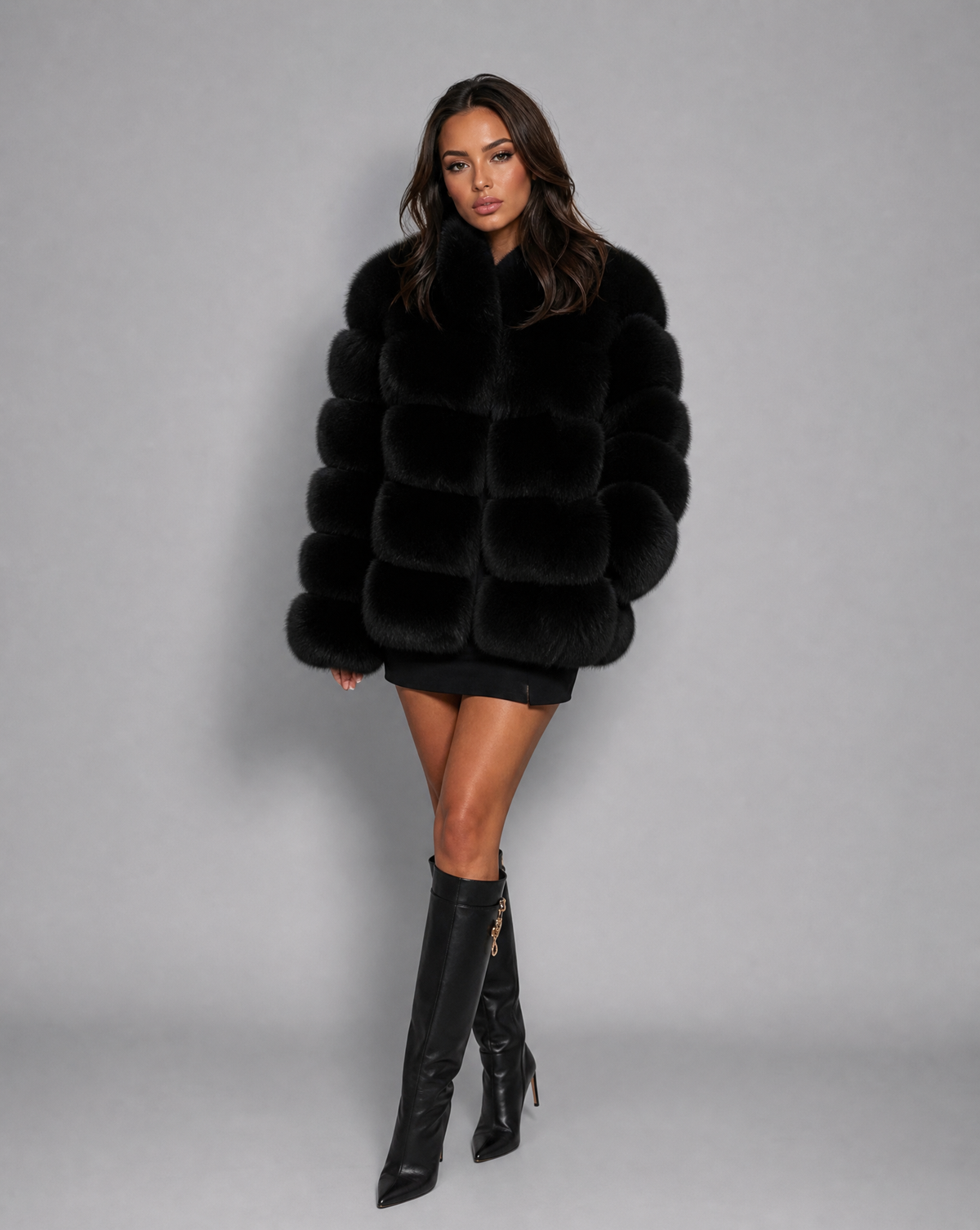 Leslie Womens Faux Fur Jacket, Soft and Warm