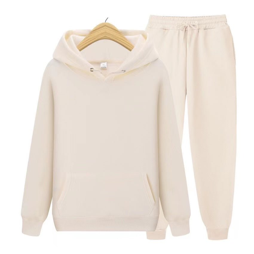 Anna Womens Hoodie and Sweatpants Set in Beige