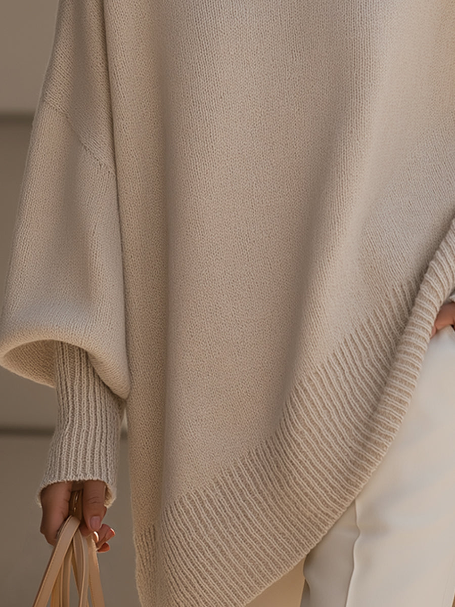Marie Womens Oversized Poncho Sweater