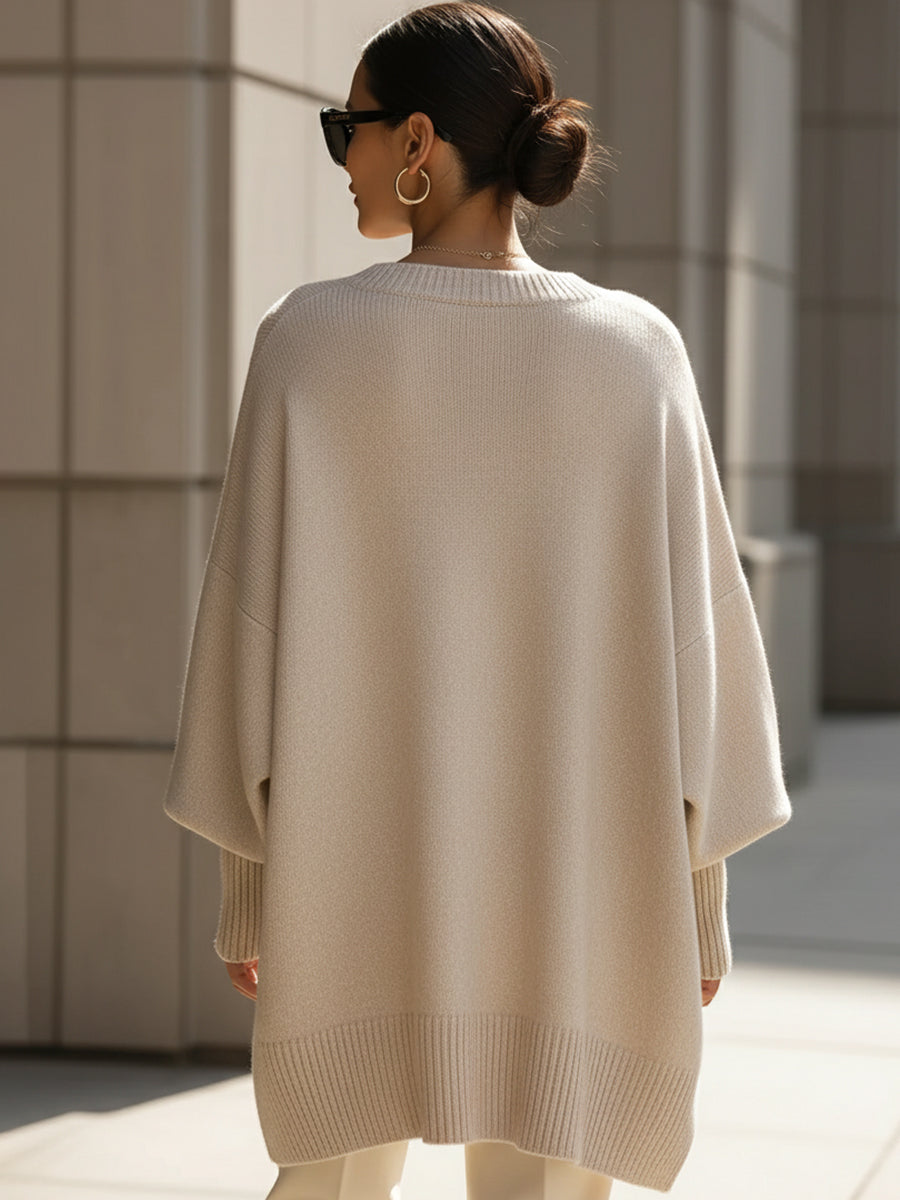 Marie Womens Oversized Poncho Sweater