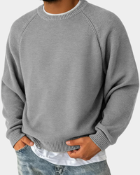 Evander | Mens Crew Neck Sweater, Lightweight Layer | Soft Non-Scratchy Feel, Relaxed Fit | 8 Colours Sizes S-3XL