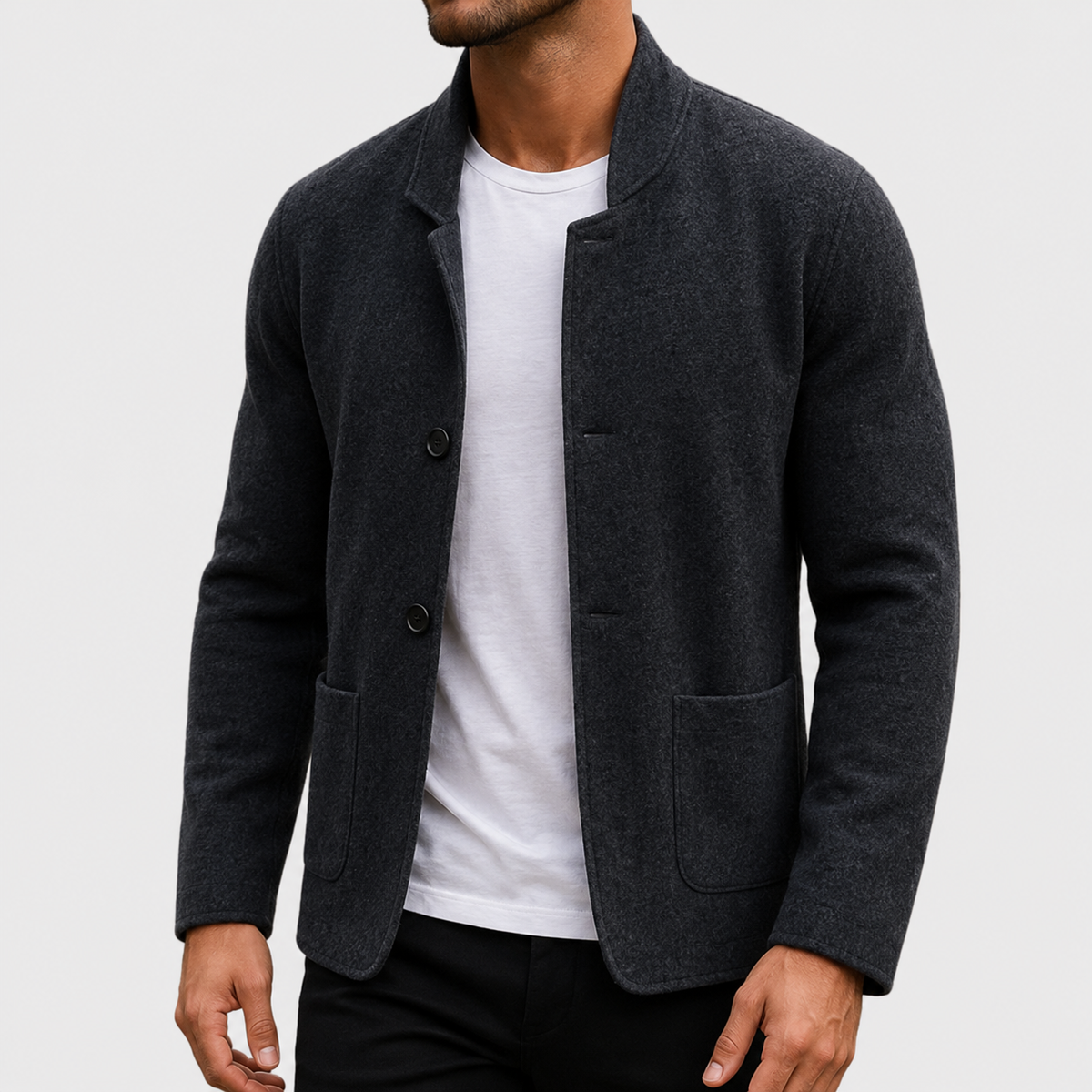 James Mens Slim Fit Knit Cardigan