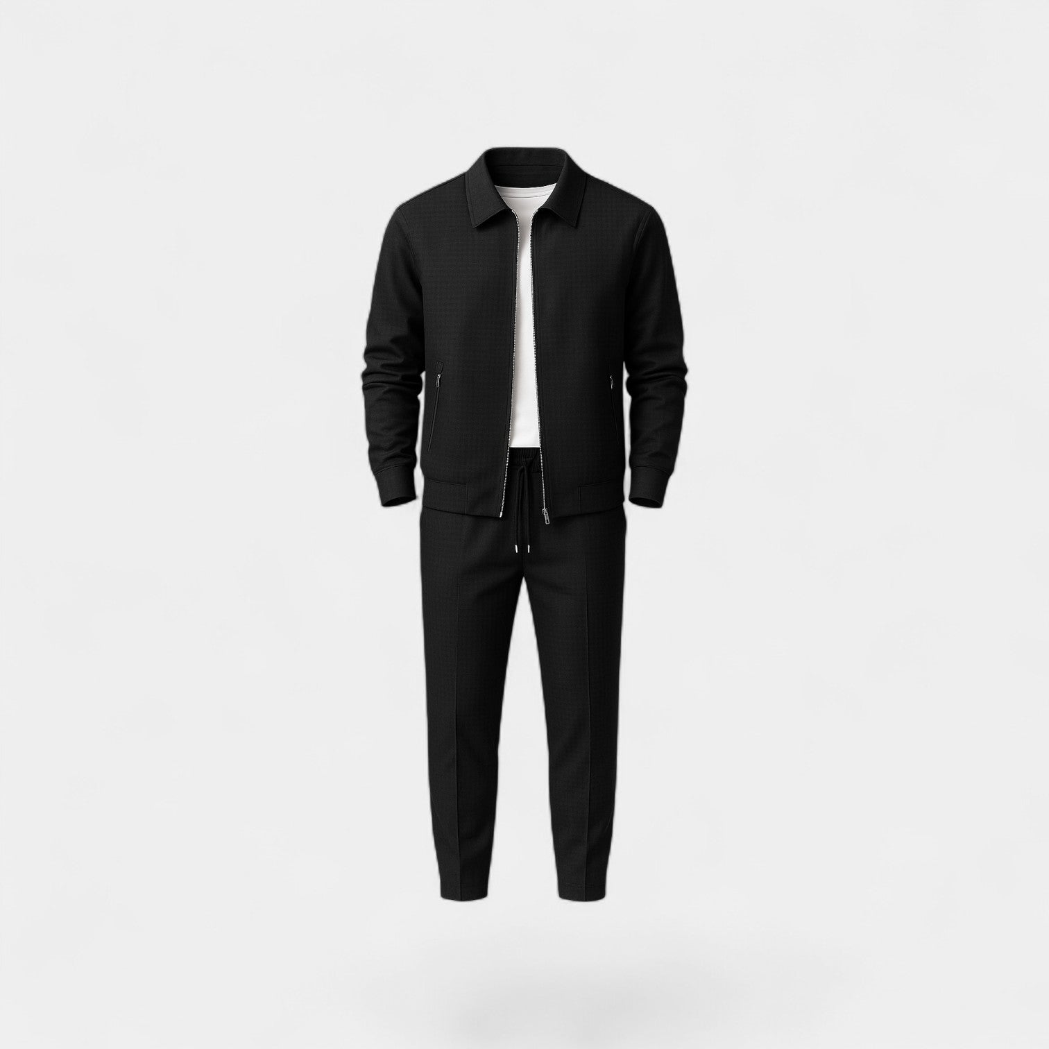 Men's Jacket and Pants Set in Cotton Blend – Slim Fit