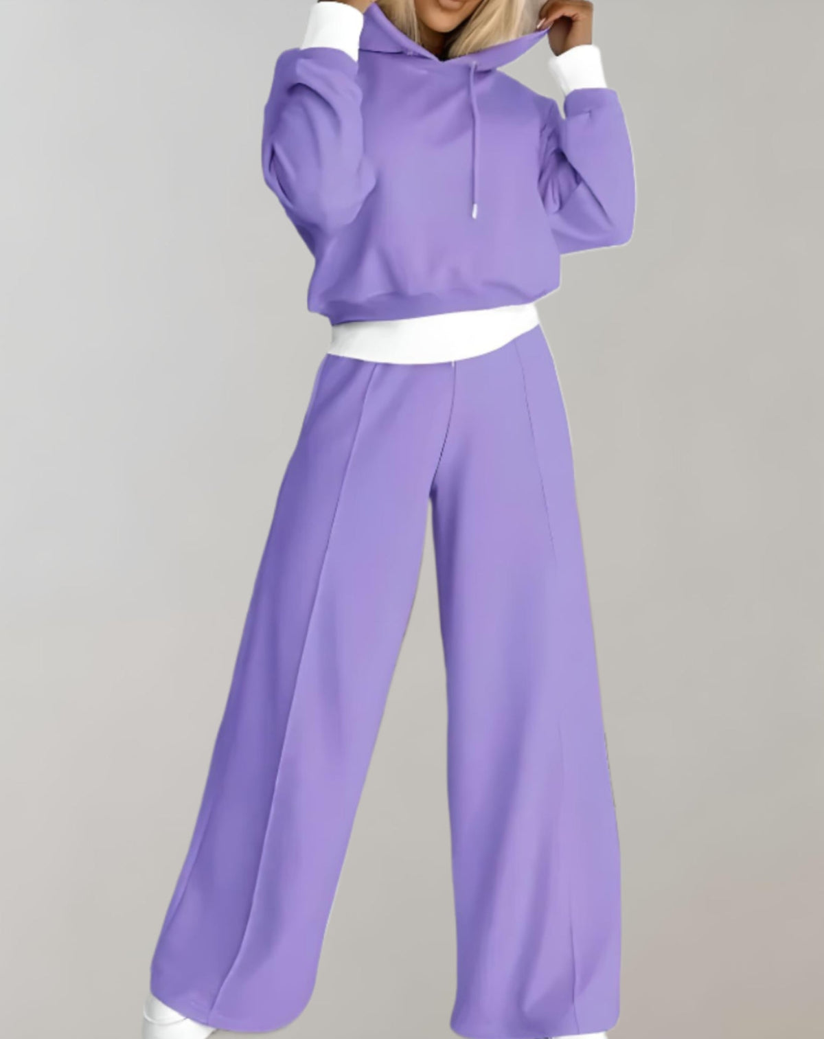 Carmen Womens Hoodie and Jogger Set in Purple