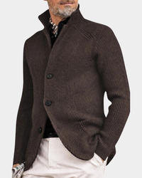 Henry | Mens Cardigan Coat with Room for Layers | Soft Breathable Feel, Warm | Navy, Black, Grey and More S-3XL