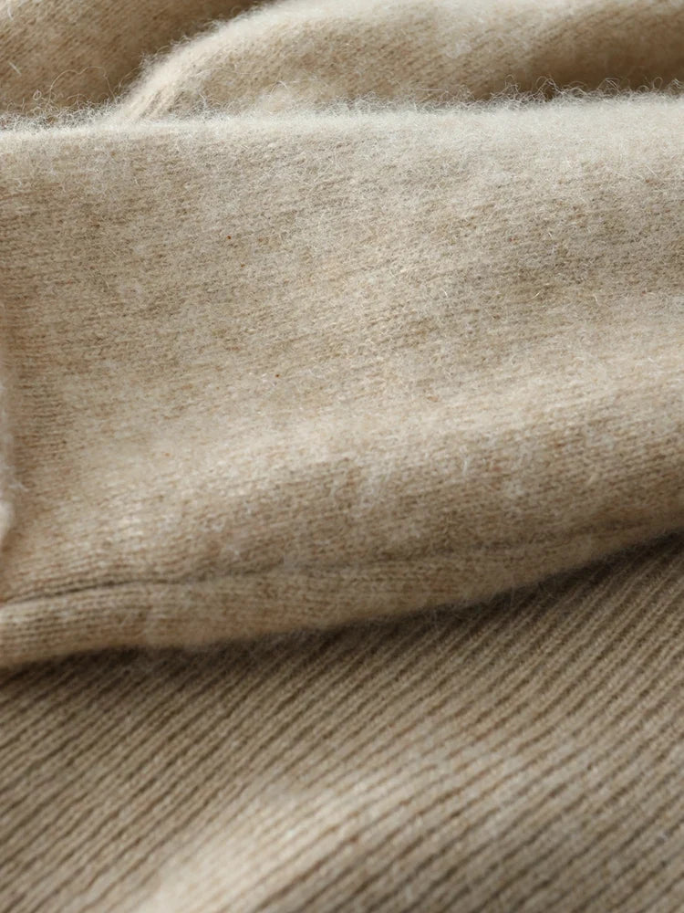 Diana Womens Cashmere Sweater with Crossover Collar