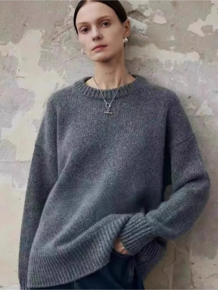 Tracy Womens Pure Cashmere Oversized Sweater
