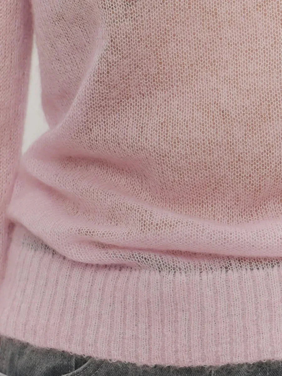 Tanya Womens Crew Neck Knit Sweater