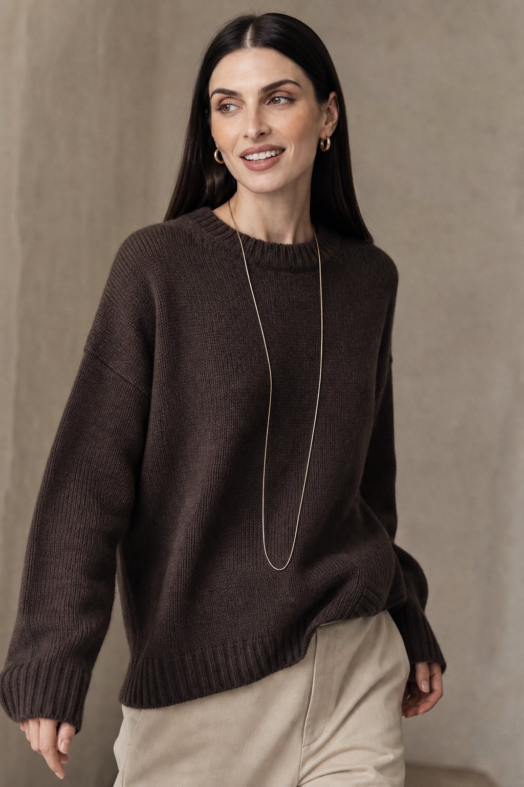 Tracy Womens Pure Cashmere Oversized Sweater