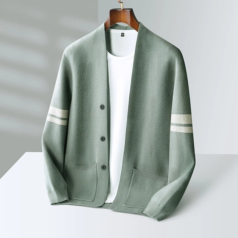 Giancarlo Mens Merino Wool Blend Cardigan