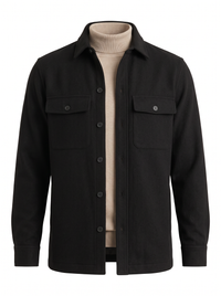 Men's Overshirt - Long Sleeve - Button Front