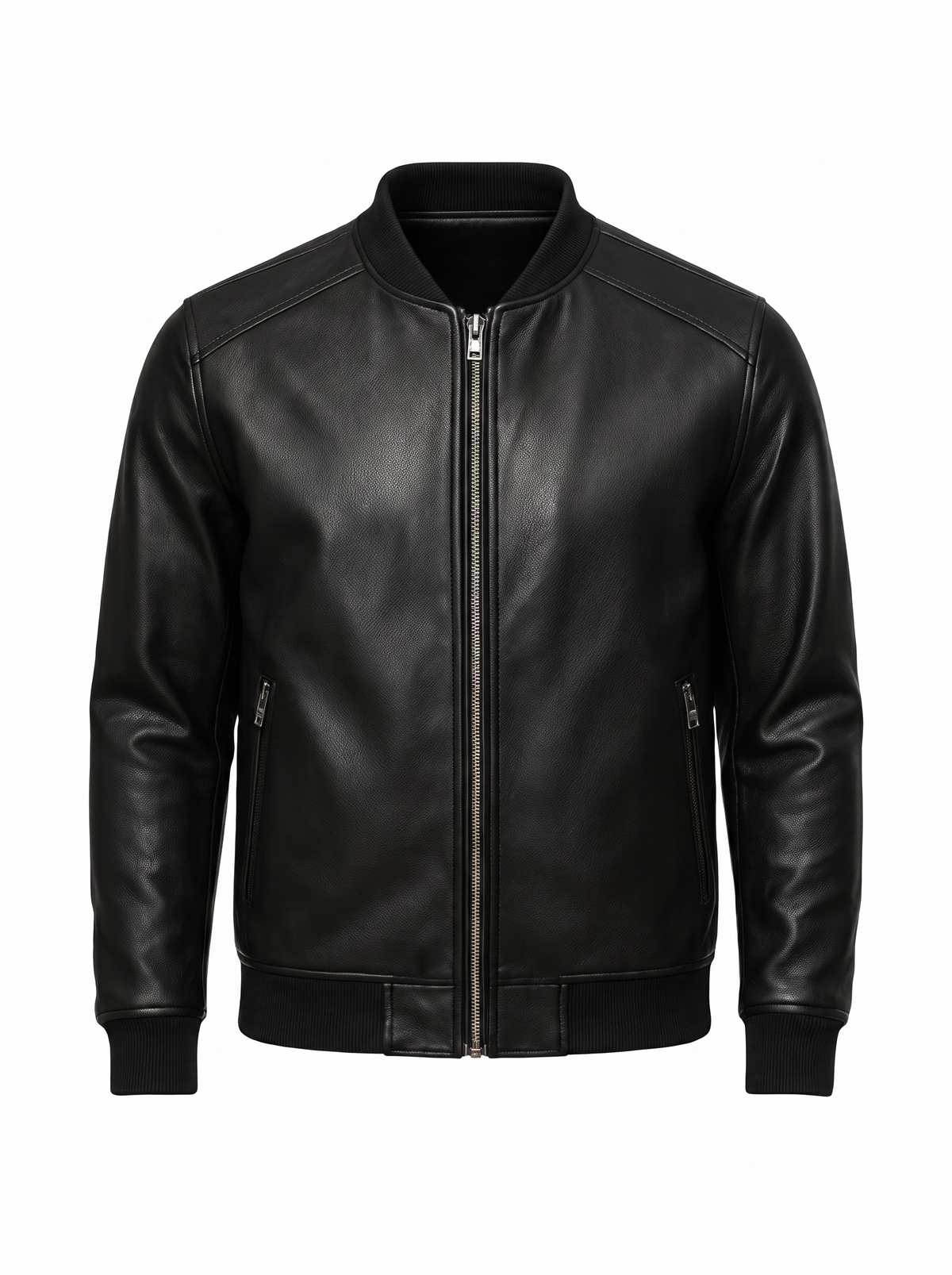 Men's Korean Style Leather Jacket – Minimalist Fit