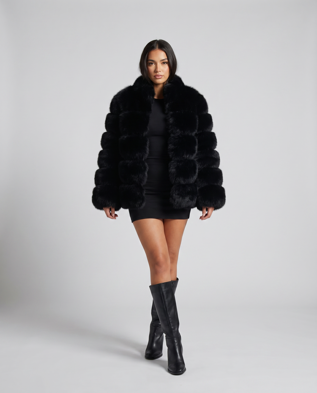 Leslie Womens Faux Fur Jacket, Soft and Warm