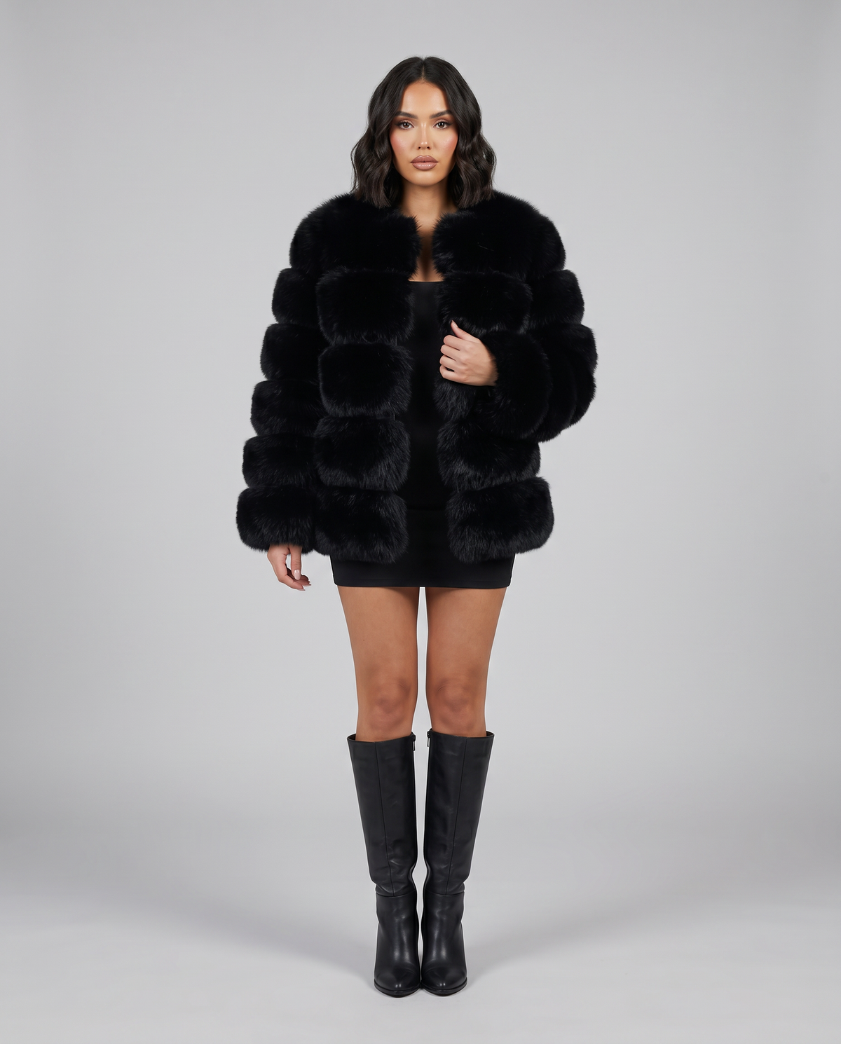 Leslie Womens Faux Fur Jacket, Soft and Warm